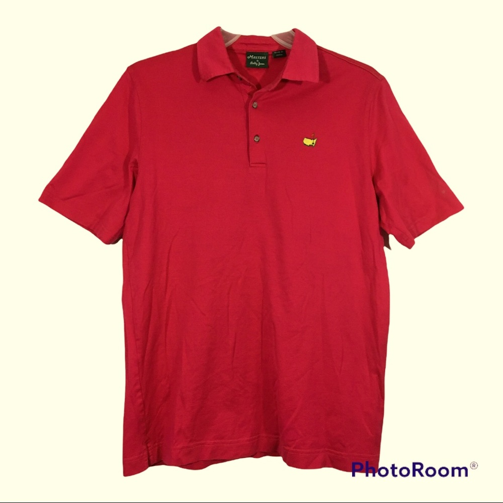 Masters By Bobby Jones Mens Polo Shirt Size Large Color: Pink 100% Cotton